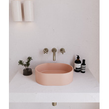 EQ 400mm Oval Concrete Above Counter Basin
